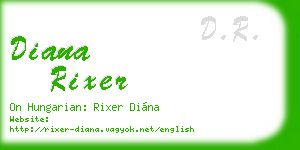 diana rixer business card